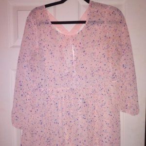 Tunic Pink Blouse Women's